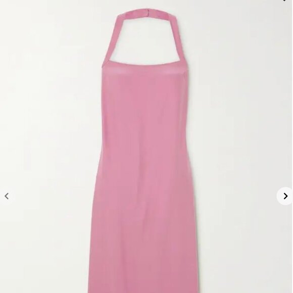 Reformation Alli Silk-Charmeuse Halterneck Midi Dress (NWT) - Picture 1 of 4